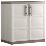 Keter armoire de rangement basse excellence xl beige et taupe 93 cm