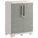 Keter armoire de rangement basse de jardin crme et taupe 97 cm