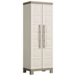 Keter armoire de rangement  tagres excellence beige et taupe 182 cm