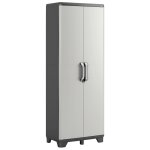 Keter armoire de rangement avec tagres gear noir et gris 182 cm