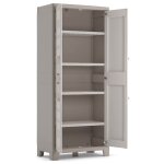 Keter armoire de rangement et tagres gulliver beige et marron 182 cm