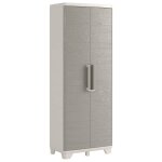 Keter armoire de rangement de jardin  tagres crme et taupe 182 cm