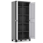 Keter armoire de rangement polyvalente titan noir et gris 182 cm
