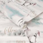 Kids at home papier peint unicorn dreamland gris Kids at home papier peint unicorn dreamland gris