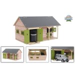 Kids globe Écurie de chevaux avec 2 boxes et rangement 1:32 naturel Kids globe Écurie de chevaux avec 2 boxes et rangement 1:32 naturel