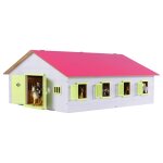 Kids globe Écurie de chevaux avec 7 box à cheveux 1:24 rose 610189 Kids globe Écurie de chevaux avec 7 box à cheveux 1:24 rose 610189