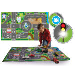 Kids globe tapis de circulation avec feux led pour enfants 72x120 cm Kids globe tapis de circulation avec feux led pour enfants 72x120 cm
