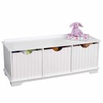 Kidkraft banc de rangement pour enfants blanc 96x39, 6x38, 7 cm 14564 Kidkraft banc de rangement pour enfants blanc 96x39, 6x38, 7 cm 14564