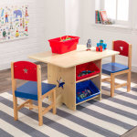 Kidkraft ensemble de table et 2 chaises avec motif d'toile