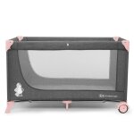 Kinderkraft lit d'enfant de voyage joy rose et gris