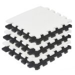 Kinderkraft tapis puzzle en mousse luno noir et blanc Kinderkraft tapis puzzle en mousse luno noir et blanc