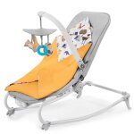 Kinderkraft transat pour bb 3 en 1 felio jaune fort