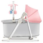 Kinderkraft transat pour bb 5 en 1 unimo rose clair et gris