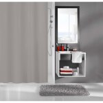 Kleine wolke rideau de douche kito 180x200 cm gris