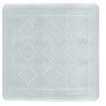 Kleine wolke tapis de bain antid�rapant arosa 55x55 cm gris