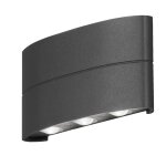 Konstsmide applique � led chieri 6x1, 2 w anthracite