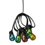 Konstsmide guirlande lumineuse avec 40 ampoules ovales multicolore