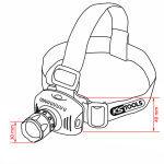 Ks tools lampe frontale led cree power 100 lumen 550. 1238