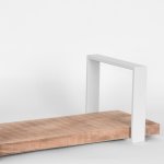 Label51 tagre murale slam 100x23x20 cm xl bois / blanc