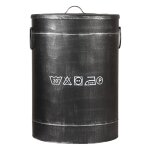 Label51 panier  linge 40x40x58 cm l noir antique