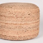 Label51 pouf jute tress naturel