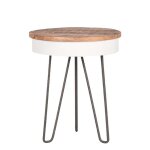 Label51 table d'angle saria 44x53 cm blanc