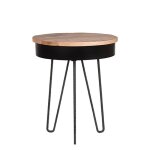 Label51 table d'angle saria 44x53 cm noir