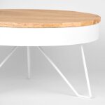 Label51 table basse saran 80x80x43 cm bois / blanc Label51 table basse saran 80x80x43 cm bois / blanc