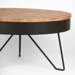 Label51 table basse saran 80x80x43 cm bois / noir Label51 table basse saran 80x80x43 cm bois / noir