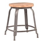 Label51 tabouret delhi 37x37x47 cm gris
