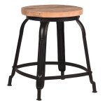 Label51 tabouret delhi 37x37x47 cm noir