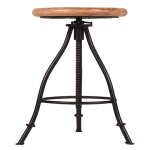 Label51 tabouret jaipur 35x35x46 - 75 cm bois / noir Label51 tabouret jaipur 35x35x46 - 75 cm bois / noir