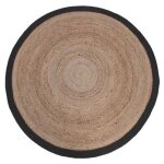Label51 tapis jute rond 180 cm noir Label51 tapis jute rond 180 cm noir