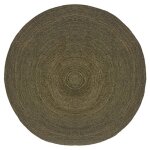 Label51 tapis jute rond 180x180 cm xxl vert armée Label51 tapis jute rond 180x180 cm xxl vert armée