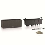 Lechuza jardinière balconera stone 50 all - in - one noir Lechuza jardinière balconera stone 50 all - in - one noir