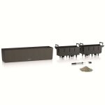 Lechuza jardinière balconera stone 80 all - in - one noir Lechuza jardinière balconera stone 80 all - in - one noir