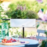 Lechuza jardinire cube color triple avec supports blanc 13680