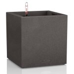Lechuza jardinire canto stone 30 low all - in - one noir graphite