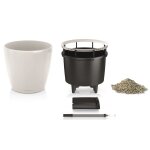 Lechuza jardinire classico 43 ls all - in - one blanc brillant 16080