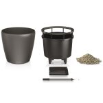 Lechuza jardinière classico 43 ls all - in - one charbon métallique 16083 Lechuza jardinière classico 43 ls all - in - one charbon métallique 16083