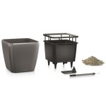 Lechuza jardinire quadro 28 ls all - in - one charbon 16143