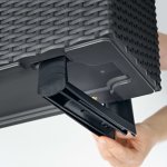 Lechuza supports pour jardini�re de balcon noir 19033