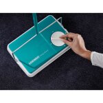 Leifheit balai mécanique de tapis regulus turquoise et blanc 11700 Leifheit balai mécanique de tapis regulus turquoise et blanc 11700