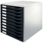 Leitz classeur  formulaires 10 tiroirs noir
