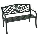 Lesli living banc de jardin st. james 114x59, 5x80 cm mtal vert