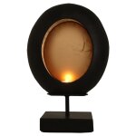 Lesli living bougeoir ovale sur pied 21x9x32, 5 cm Lesli living bougeoir ovale sur pied 21x9x32, 5 cm