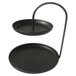 Lesli living tagre  2 niveaux julie 31x30x40 cm noir
