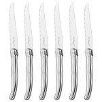 Lou laguiole ensemble de bloc à couteaux à steak 7 pcs argenté Lou laguiole ensemble de bloc à couteaux à steak 7 pcs argenté