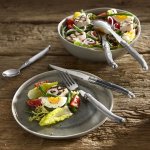 Lou laguiole ensemble de coutellerie 24 pcs tradition taupe