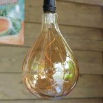 Luxform ampoule  led  pile de jardin raindrop